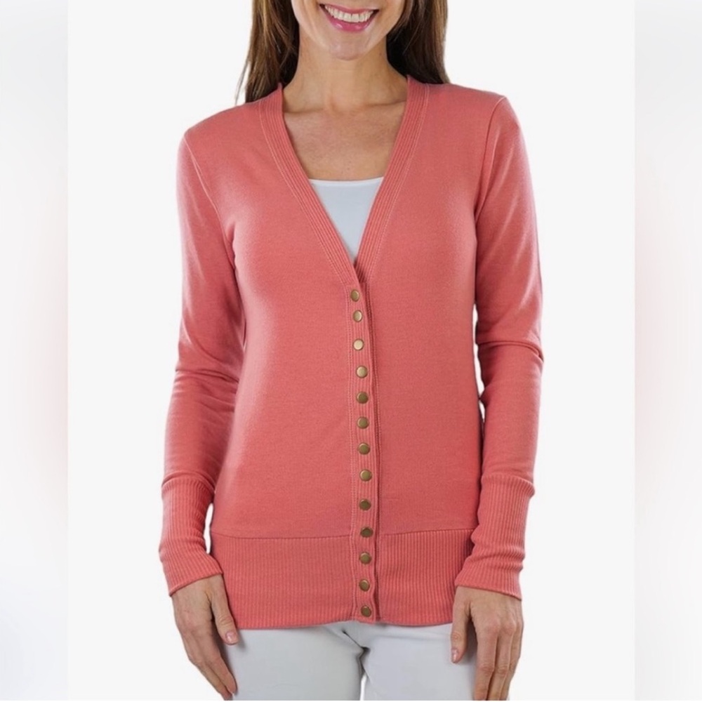 Zenana Outfitters Rose  Cardigan- Top 3X